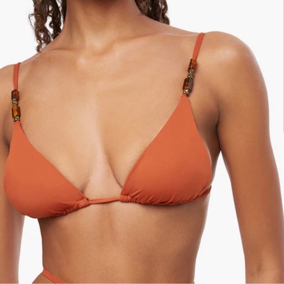 WeWoreWhat Cooper Tie Bikini Top and Bottom - Sahara - Picture 2 of 2